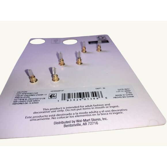 St Patrick's Day Earrings-  Set of 3 Pairs Rainbow, Shamrock, Leprechaun - Picture 6 of 7